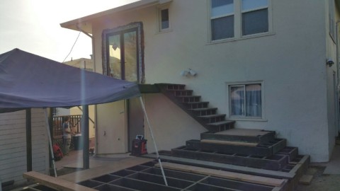 Cascading deck in Rockridge