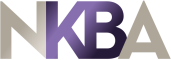 The letters NKBA in a bold, overlapping design reflect the National Kitchen and Bath Association’s focus on innovative renovations.